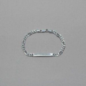 Pulsera Figaro con plancha para Caballero