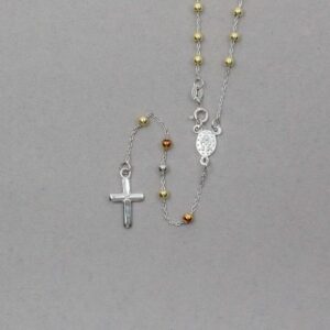 Rosario de Plata 3 tonos para Dama